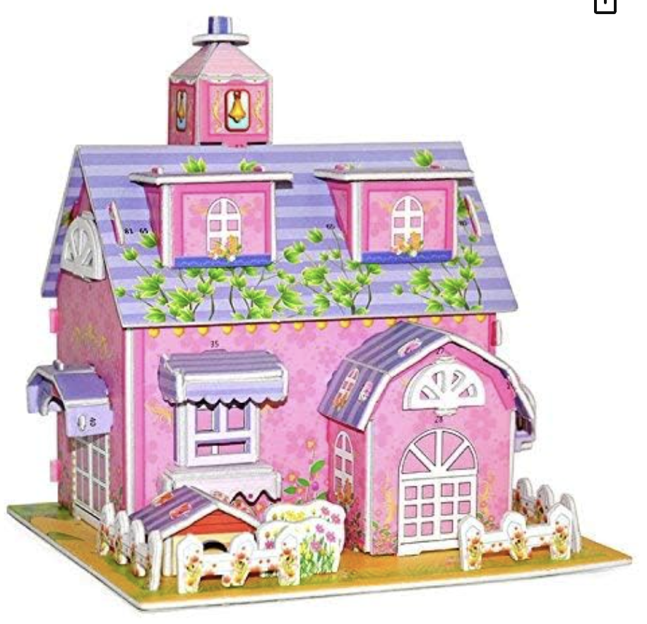 3D House for Kids | Construction/Building Puzzle Toy Gift for Kids | Castle Puzzle| Best Birthday Gift for Children's